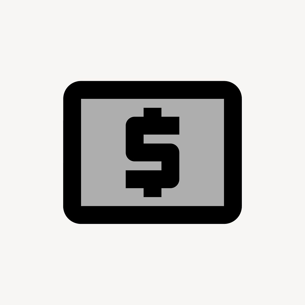 Local ATM icon, business symbol, two tone style vector