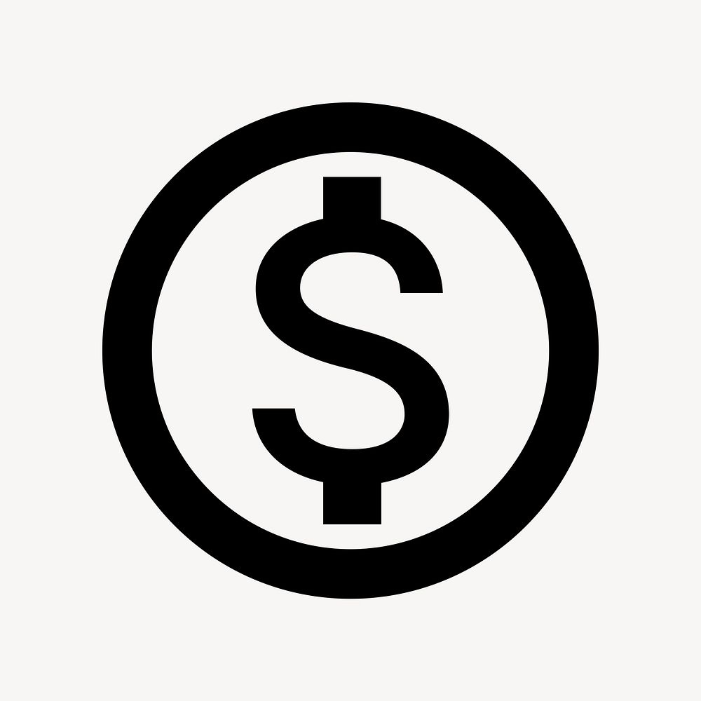 Monetization On icon, banking symbol, outlined style psd