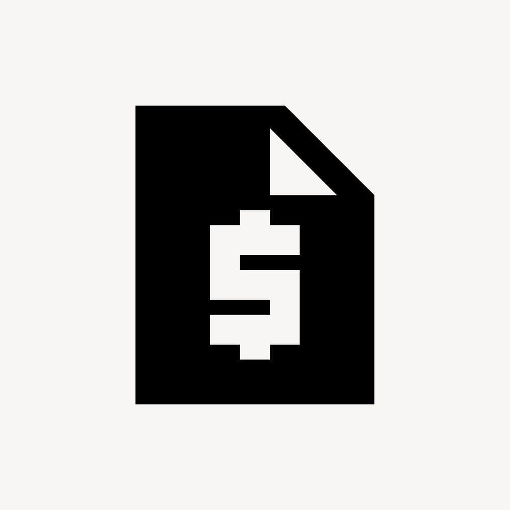 Request Quote icon, finance symbol, sharp style psd