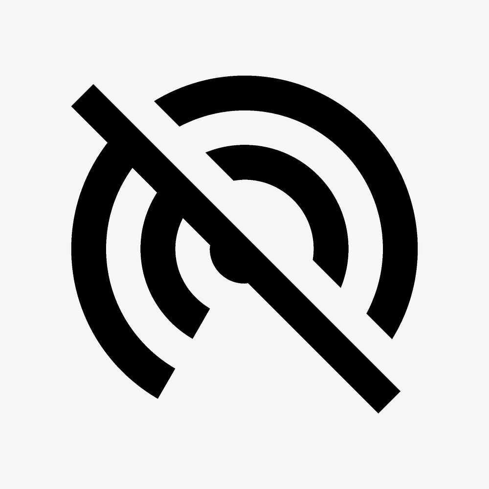 Portable Wifi Off, communication icon, fill style vector