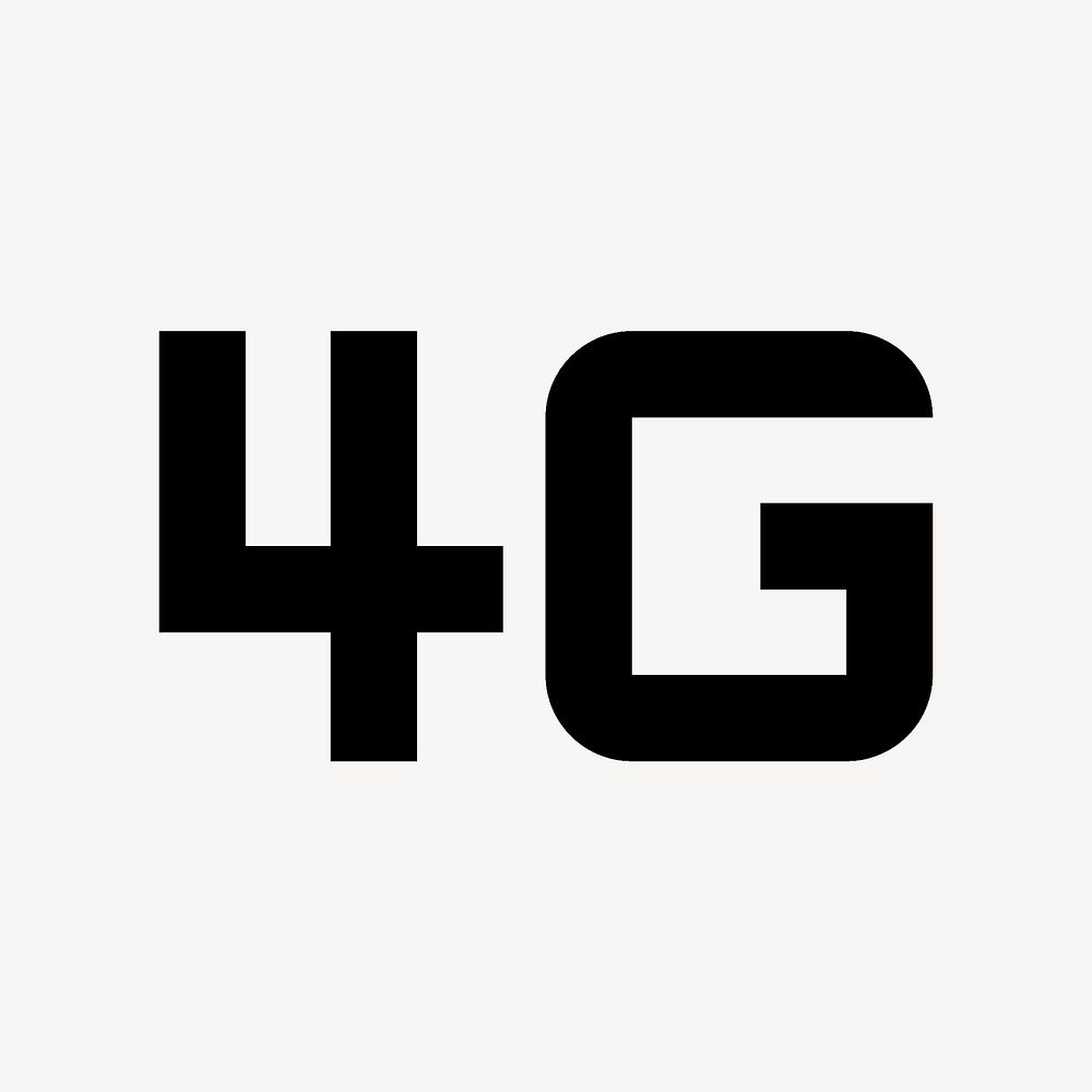 4G Mobiledata, device icon, outline style psd