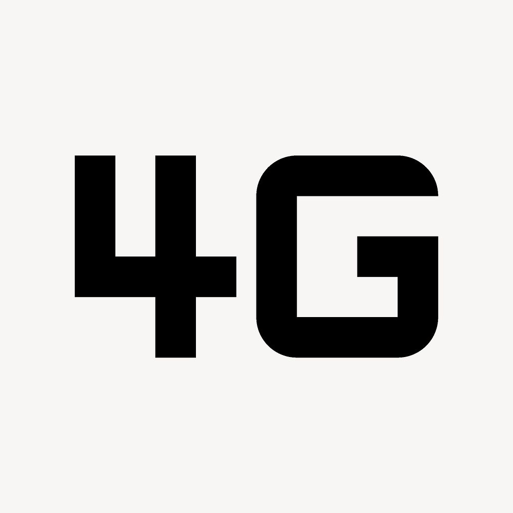 4G Mobiledata, device icon, outline style vector