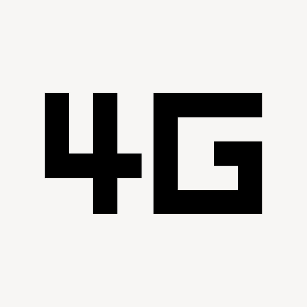 Device icon, 4G Mobiledata, sharp symbol style psd