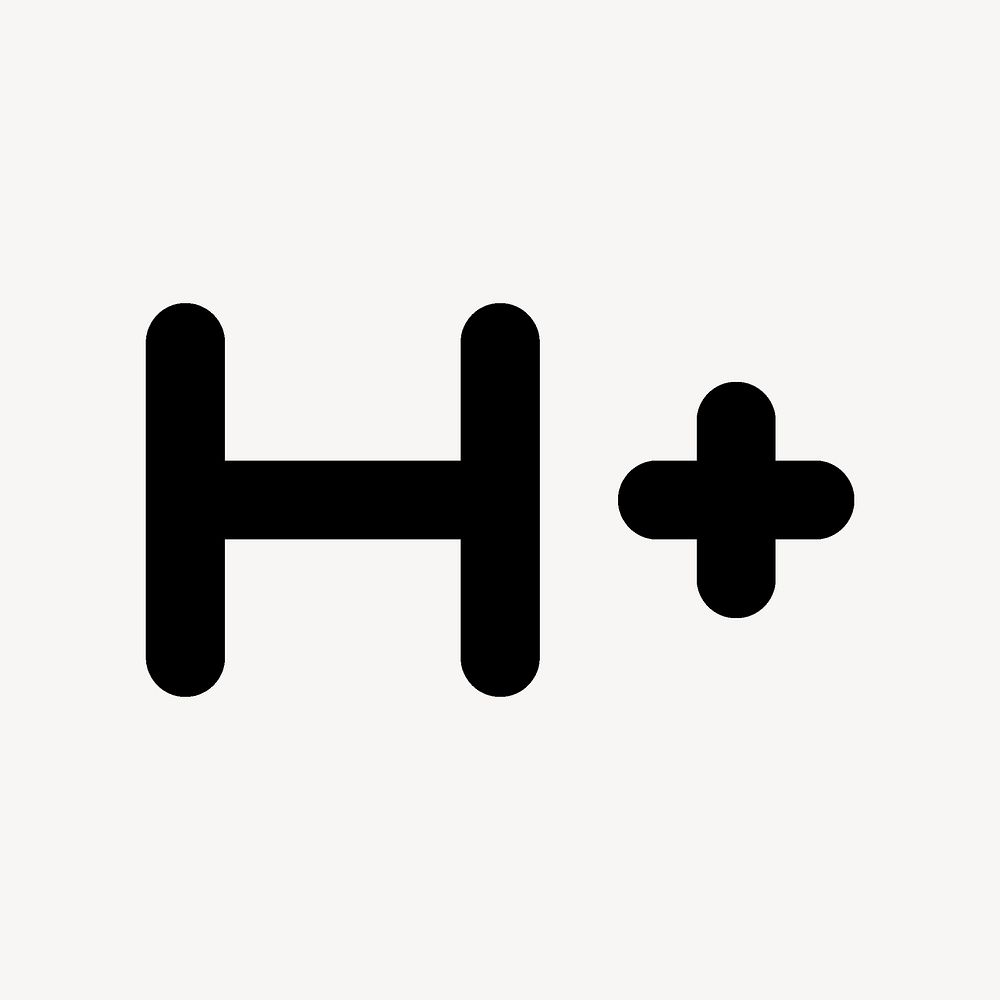 H Plus Mobiledata, device icon, round style vector