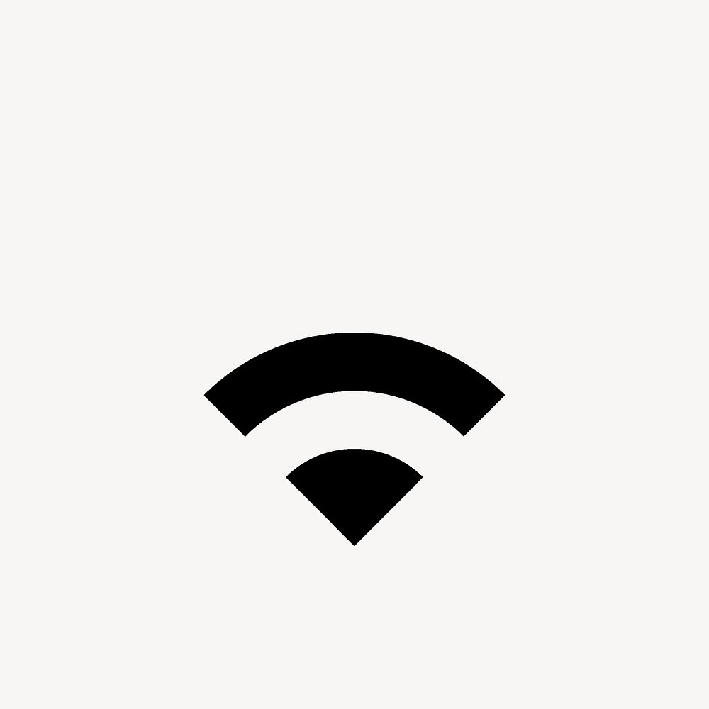 Wifi 2 Bar, device icon, outline style vector