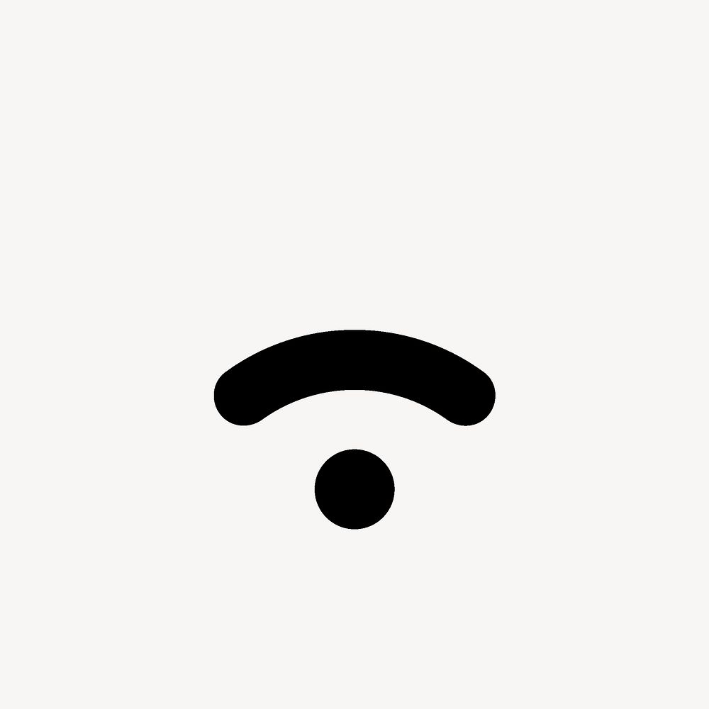 Wifi 2 Bar, device icon, round symbol style vector