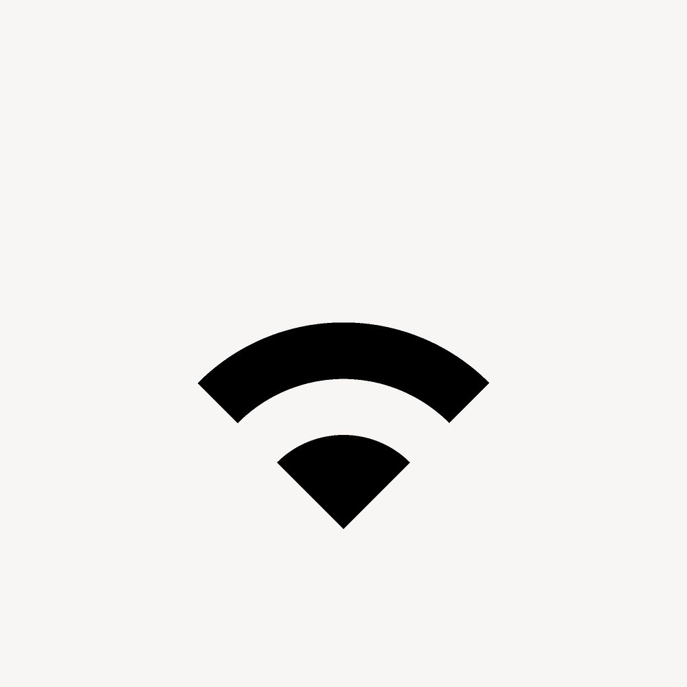 Wifi 2 Bar, device icon, sharp symbol style psd
