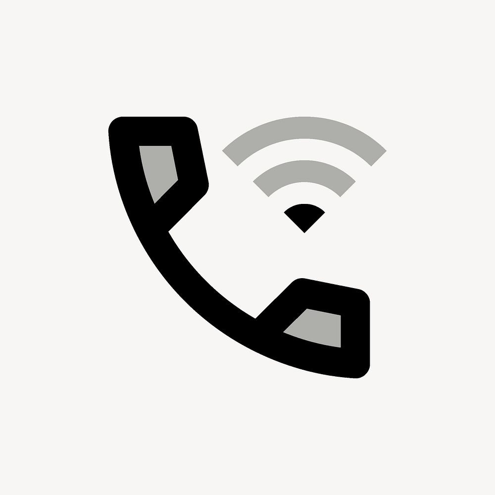 Wifi Calling 1, device icon, two tone style psd