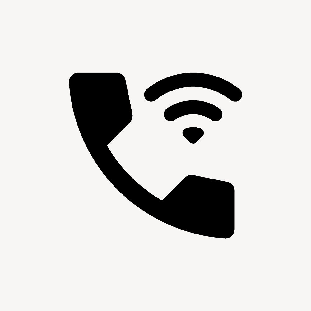 Wifi Calling 3, device icon, round symbol style psd