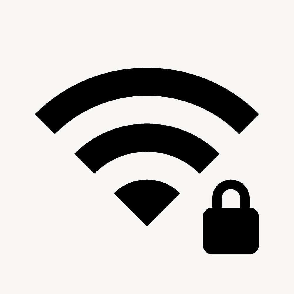 Wifi Password, device icon, outline style psd