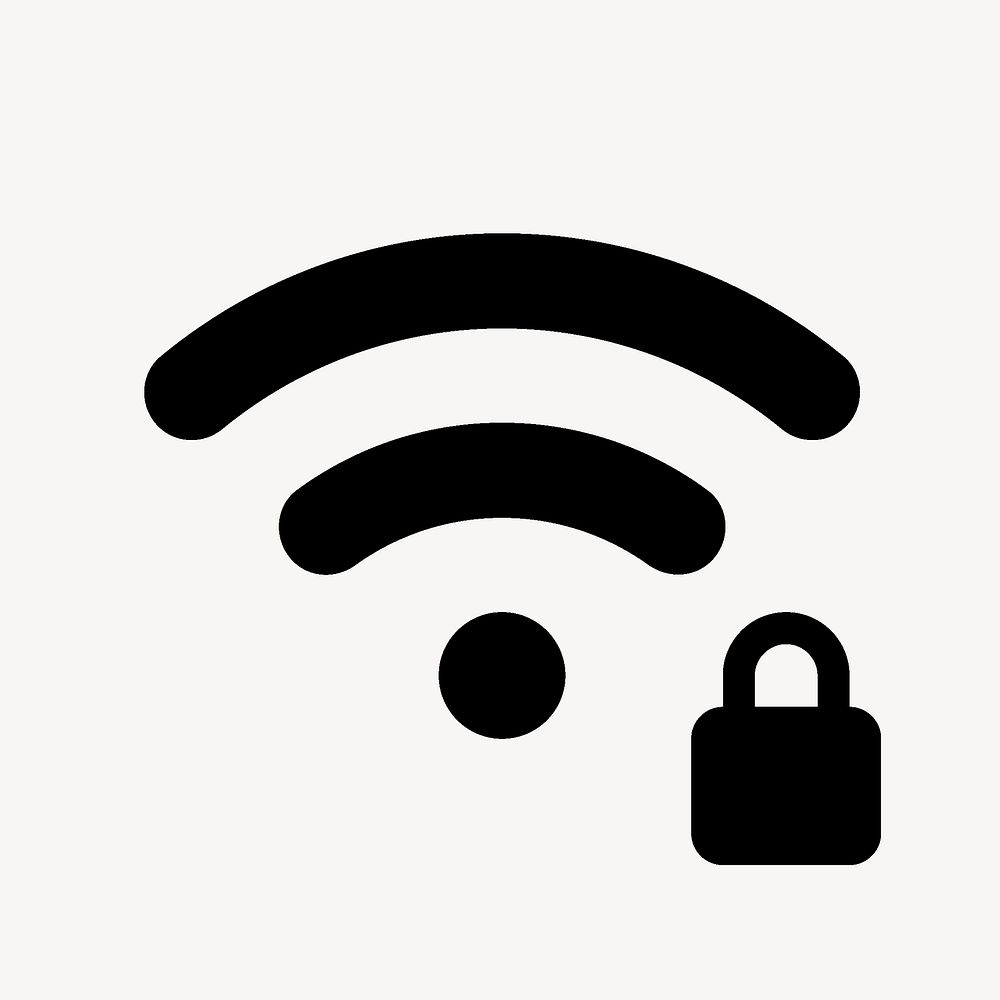 Wifi Password, device icon, round symbol style vector