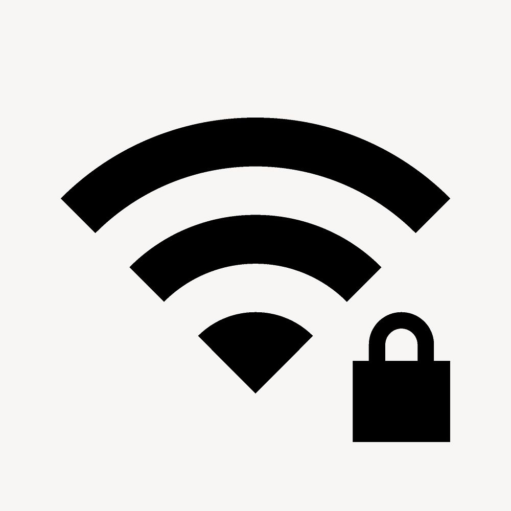 Wifi Password, device icon, sharp symbol style psd