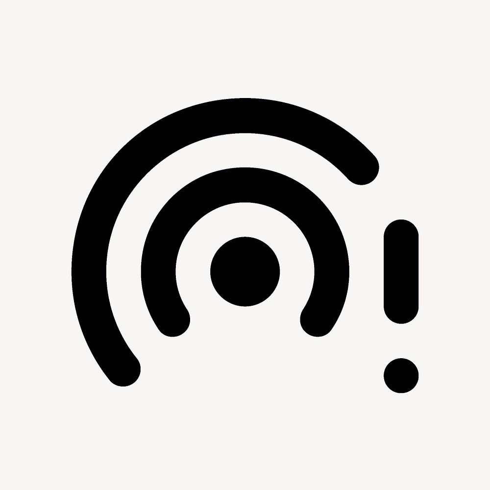 Wifi Tethering Error, device icon, round symbol style psd