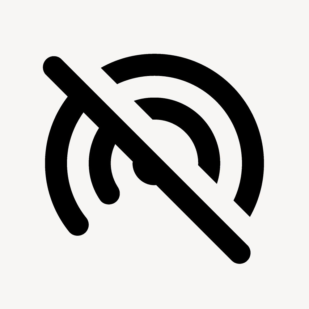 Device icon, Wifi Tethering Off, icon, round symbol style vector