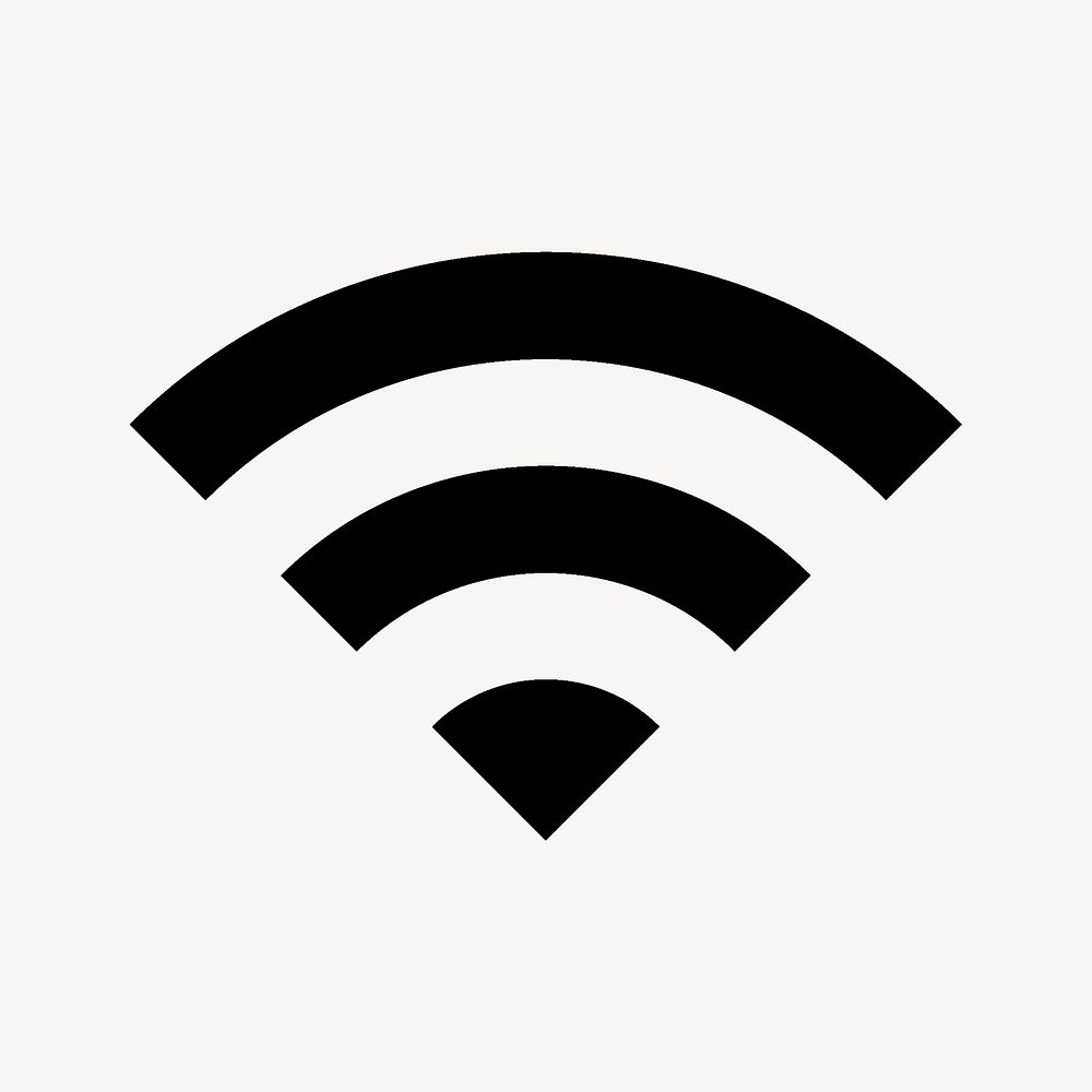 Wifi, notification icon, outline style vector