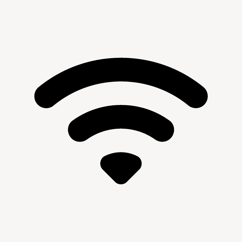 Wifi, notification icon, round symbol style vector