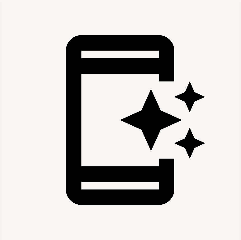 App Shortcut, action icon, outlined style vector