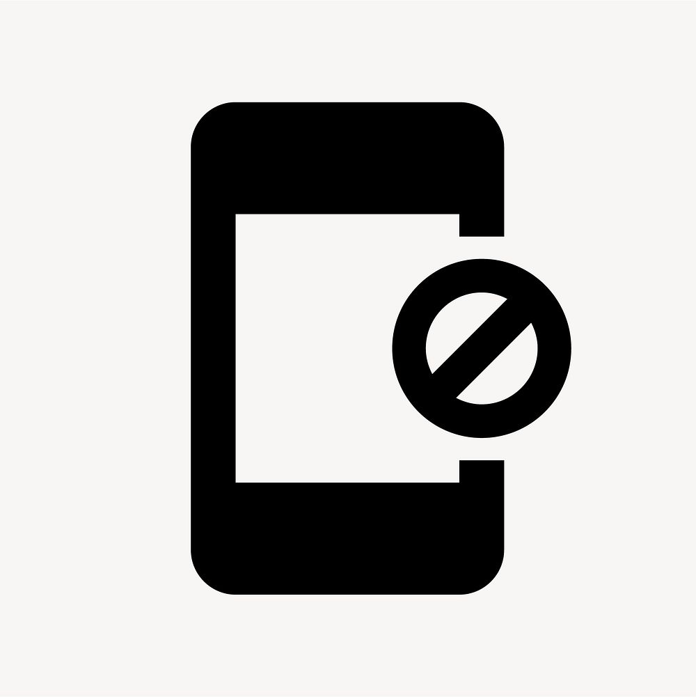 App Blocking, action icon, round style vector