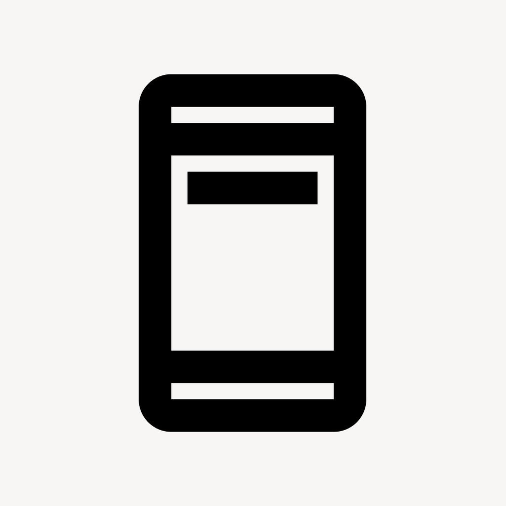 Ad Units, device icon, outlined style psd
