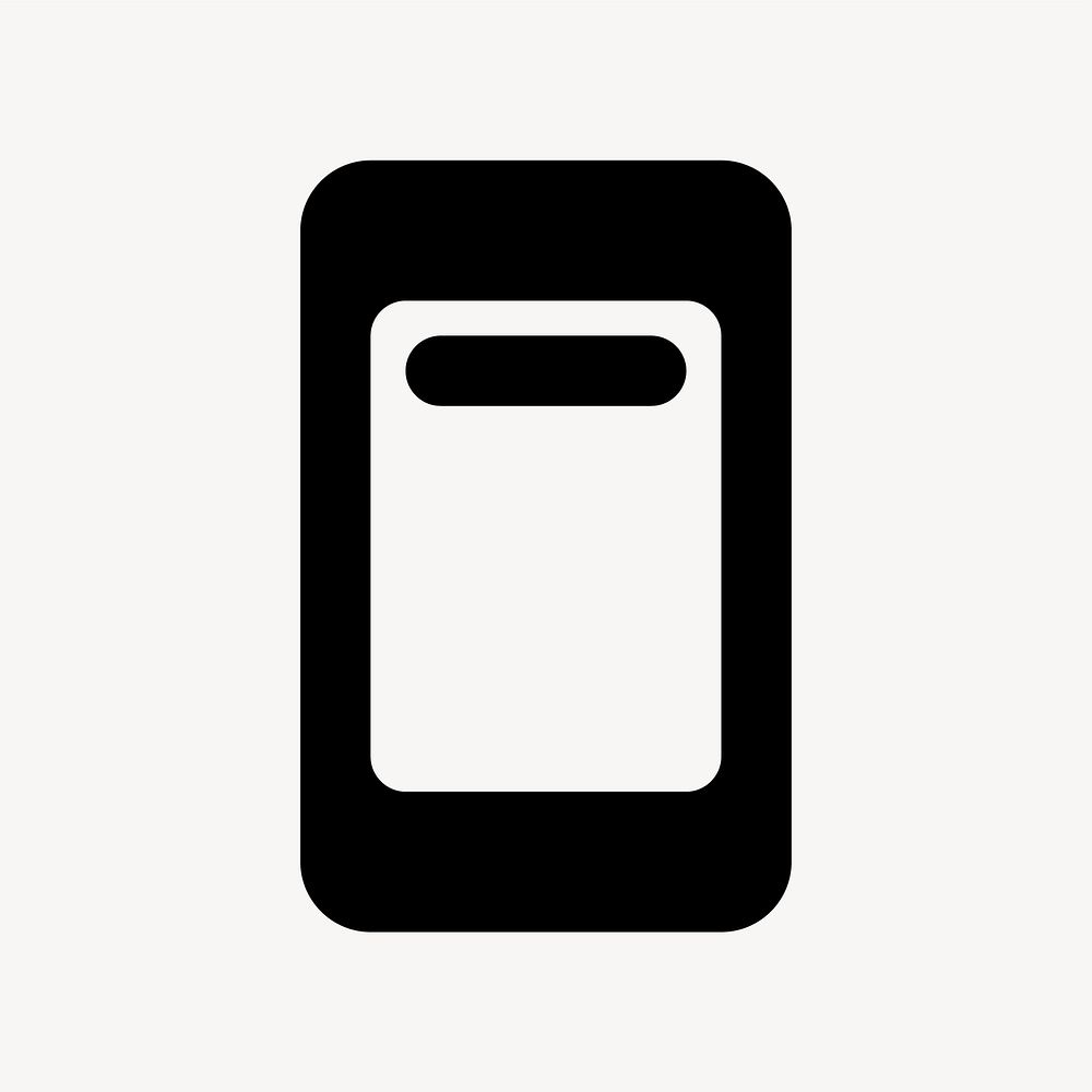 Ad Units, device icon, round style vector