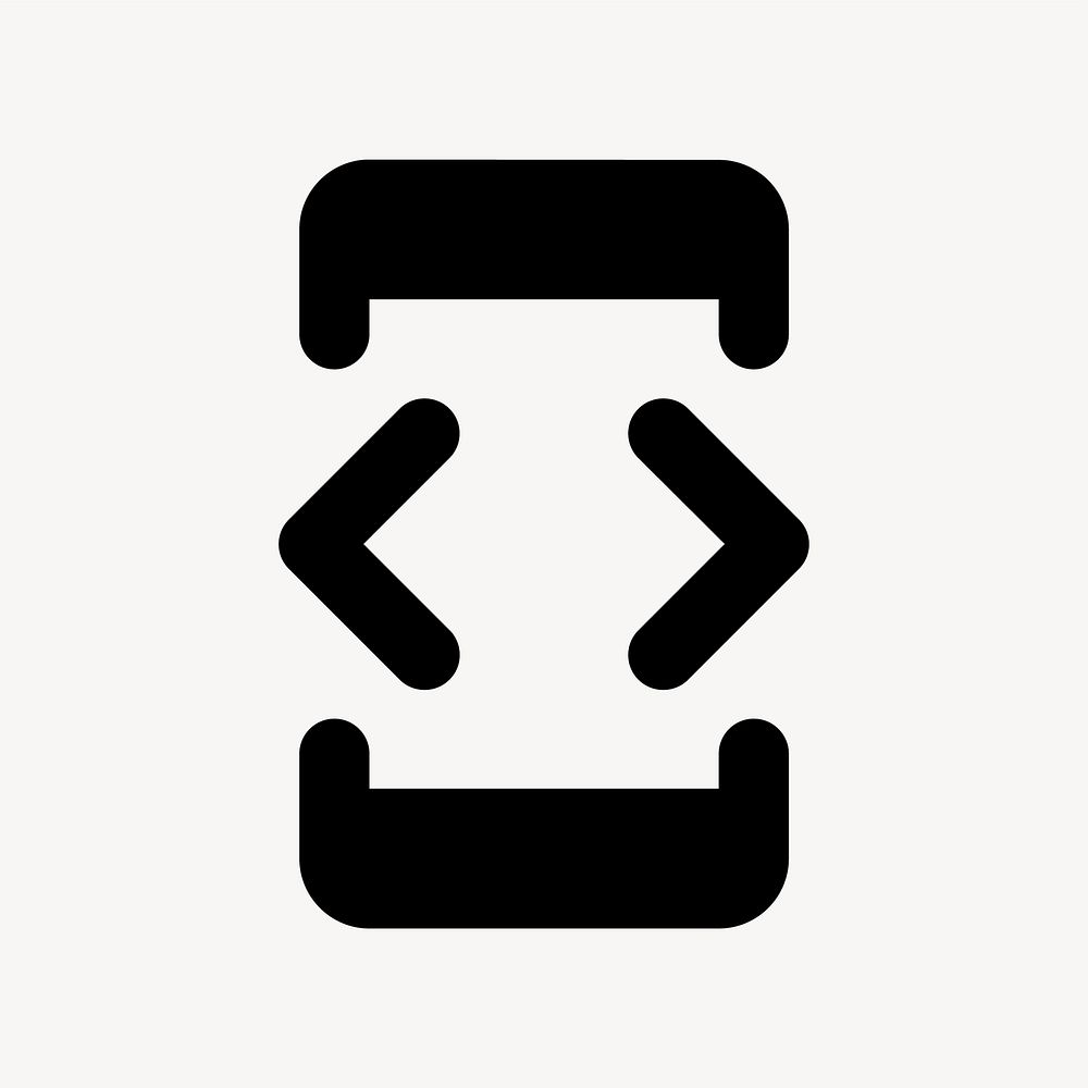 Developer Mode, device icon, round style vector