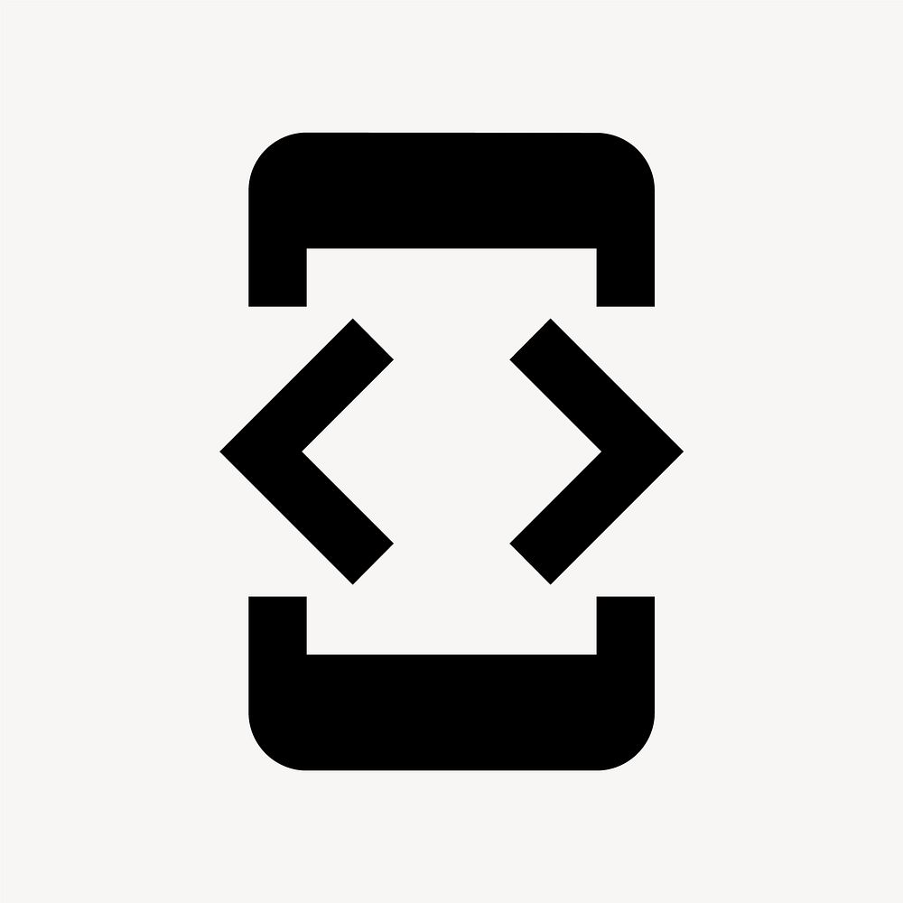 Developer Mode, device icon, two tone style vector