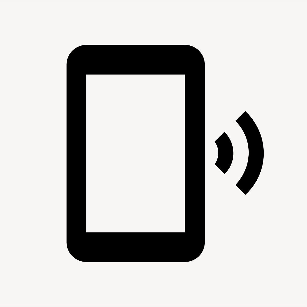 Phonelink Ring, communication icon, outlined style vector