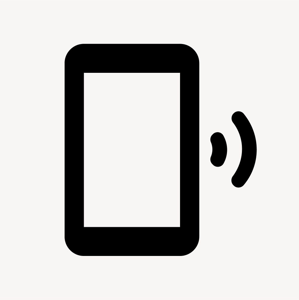 Phonelink Ring, communication icon, round style vector