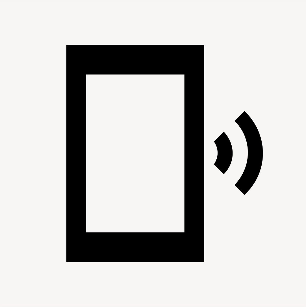 Phonelink Ring, communication icon, sharp style vector