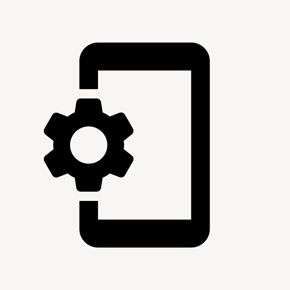 Phonelink Setup, communication icon, outlined style vector