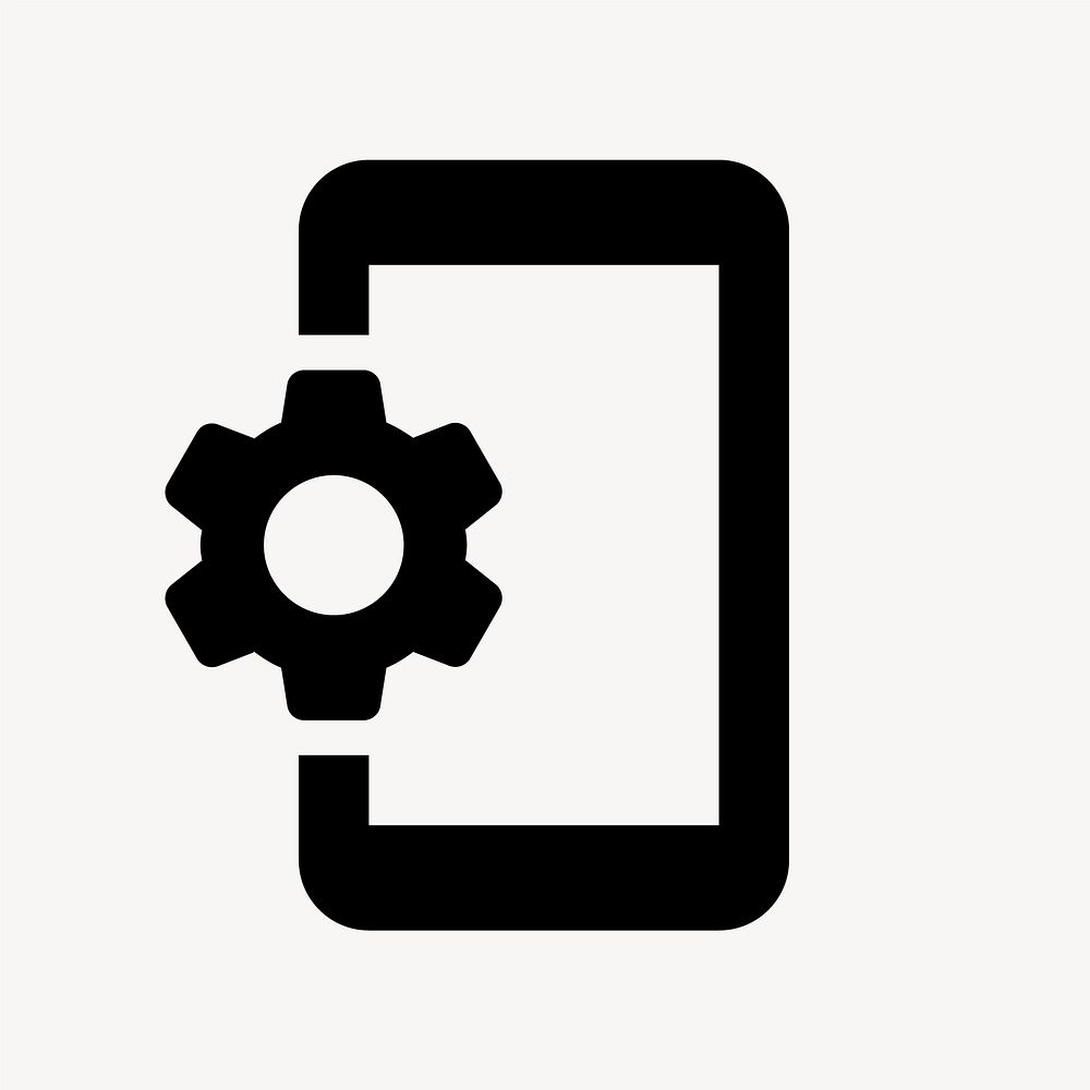 Phonelink Setup, communication icon, two tone style vector