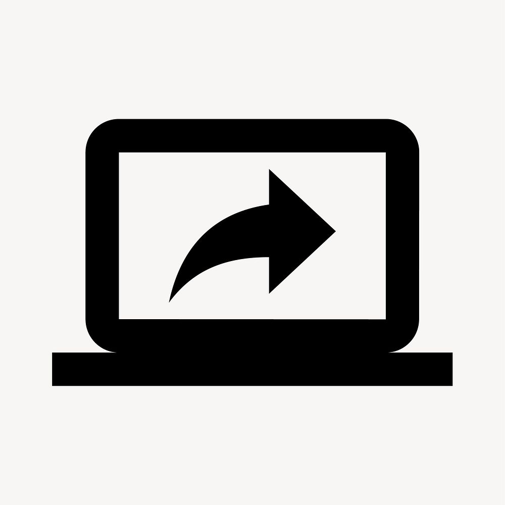 Screen Share, communication icon, outlined style
