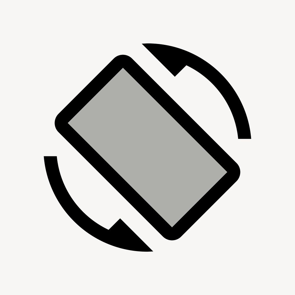 Screen Rotation, device icon, two tone style psd