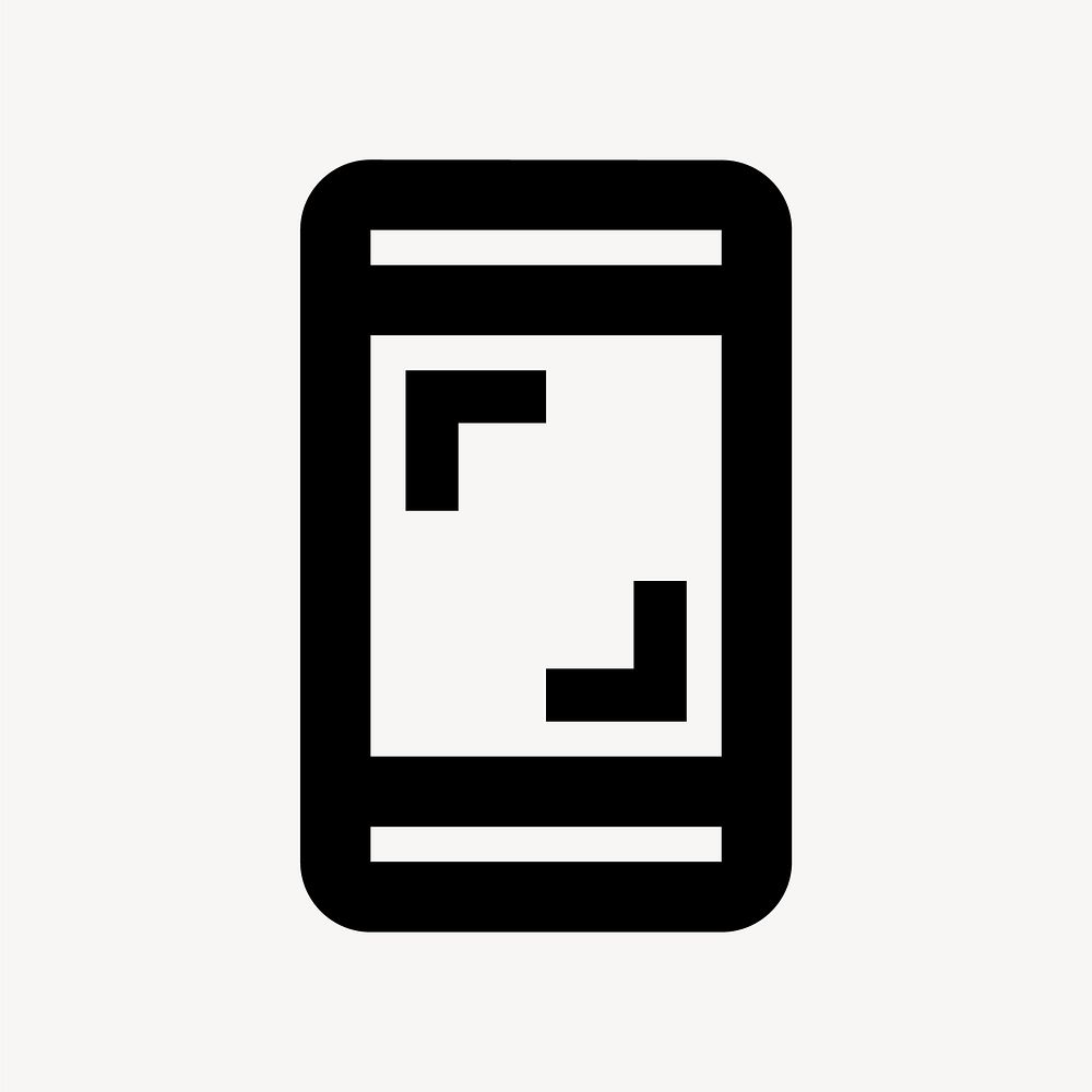 Screenshot, device icon, outlined style vector