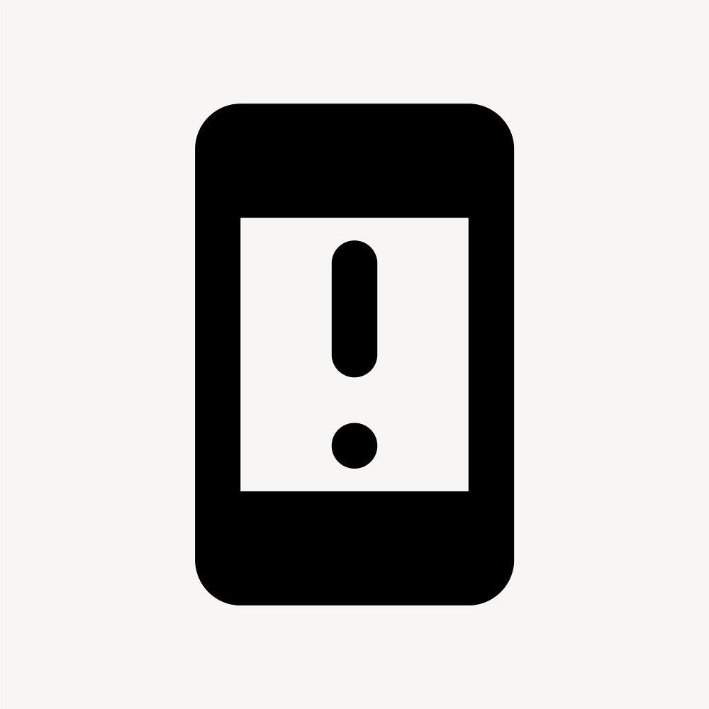 Security Update Warning, device icon, round style vector