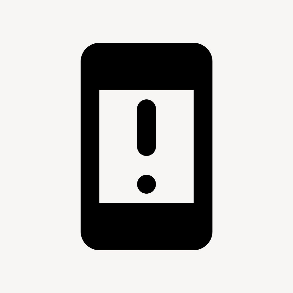 Security Update Warning, device icon, round style psd