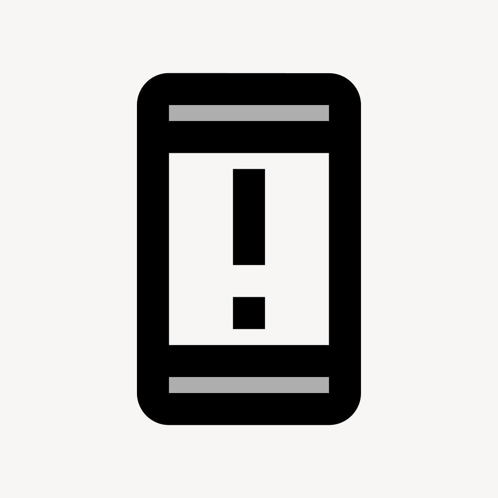 Security Update Warning icon, two tone style vector