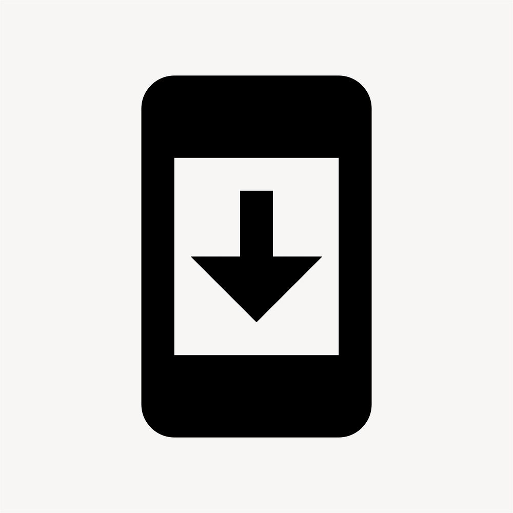 System Security Update, device icon, filled style, flat graphic vector
