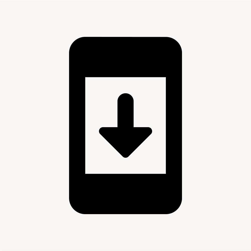 System Security Update, device icon, round style vector