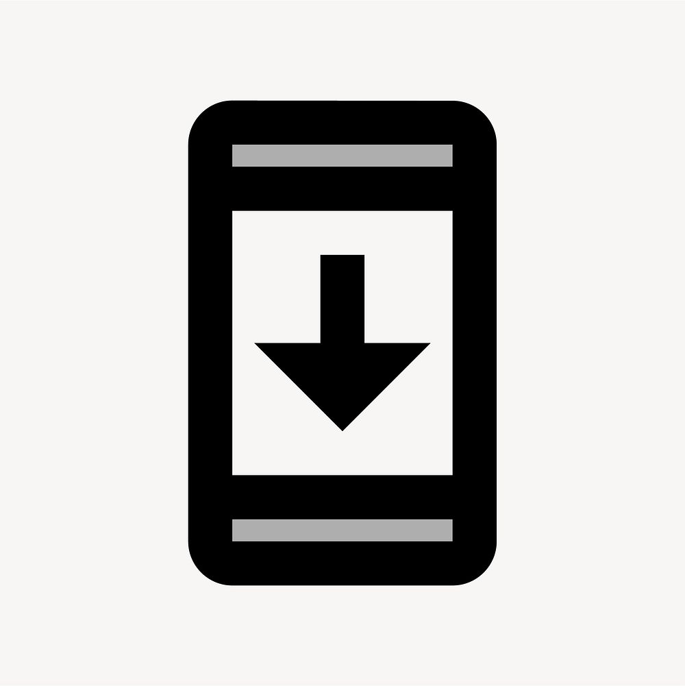 System Security Update, device icon, two tone style vector