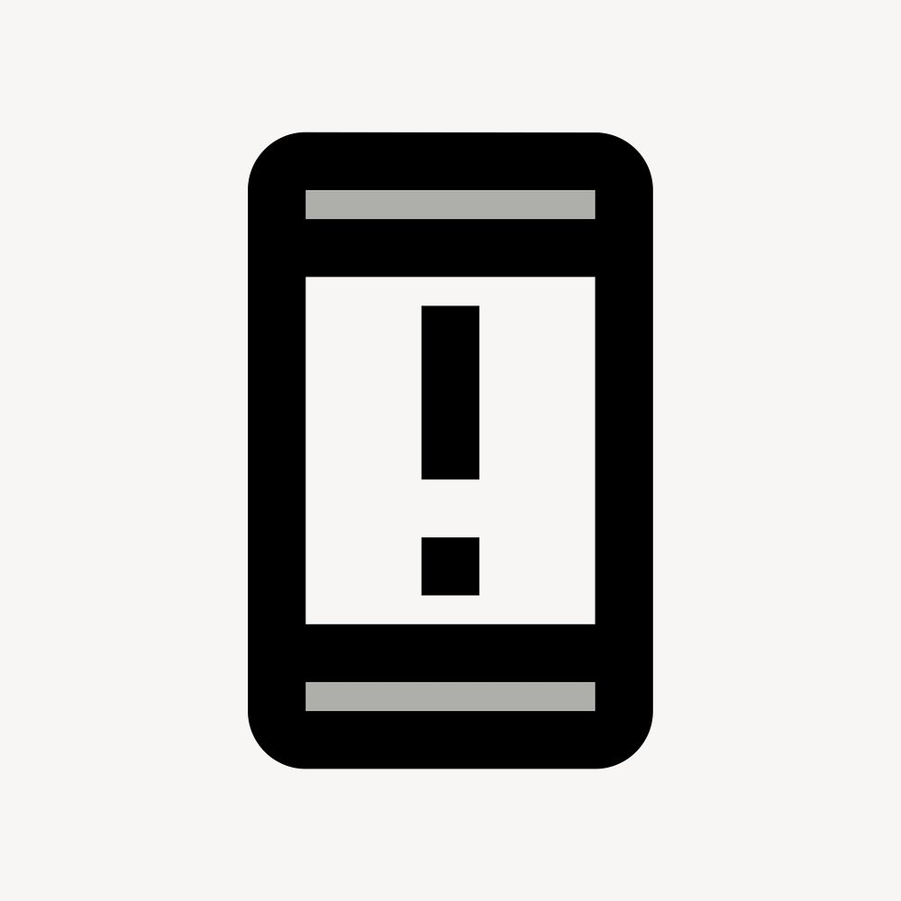 System Security Update Warning, device icon, two tone style psd
