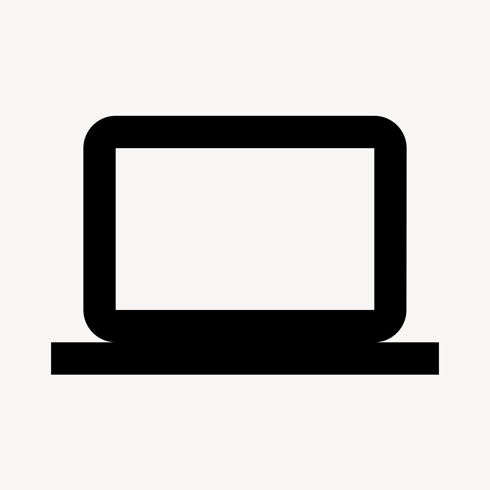 Computer, hardware icon, filled style, flat graphic psd