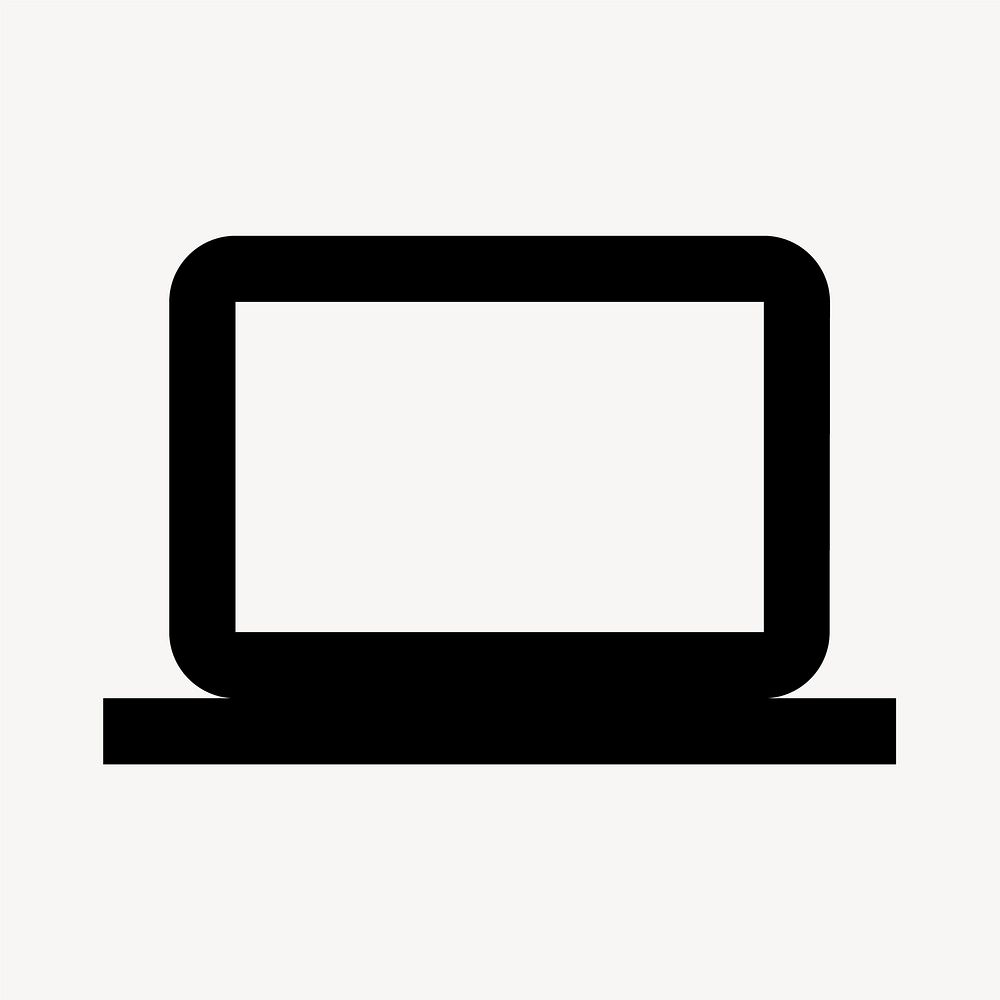 Computer, hardware icon, outlined style vector