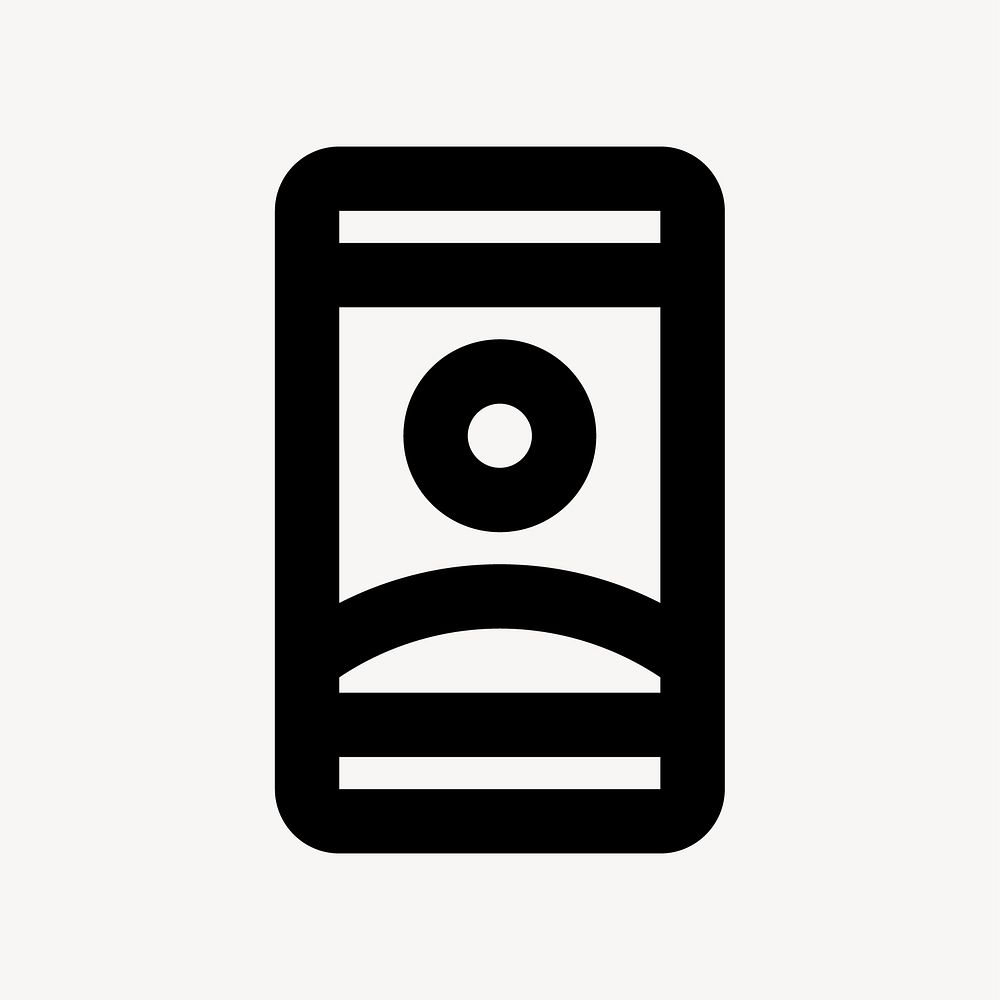 Remember Me, device icon, outlined style vector