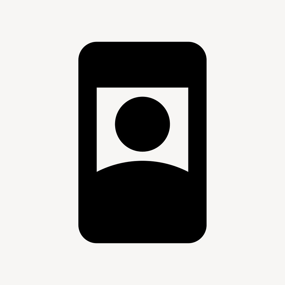 Remember Me, device icon, round style vector