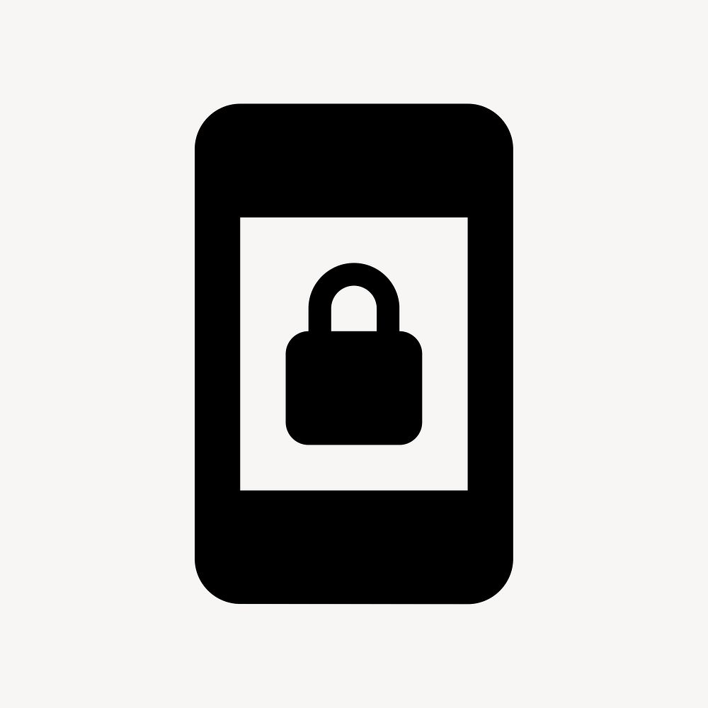 Screen Lock Portrait, device icon, round style psd