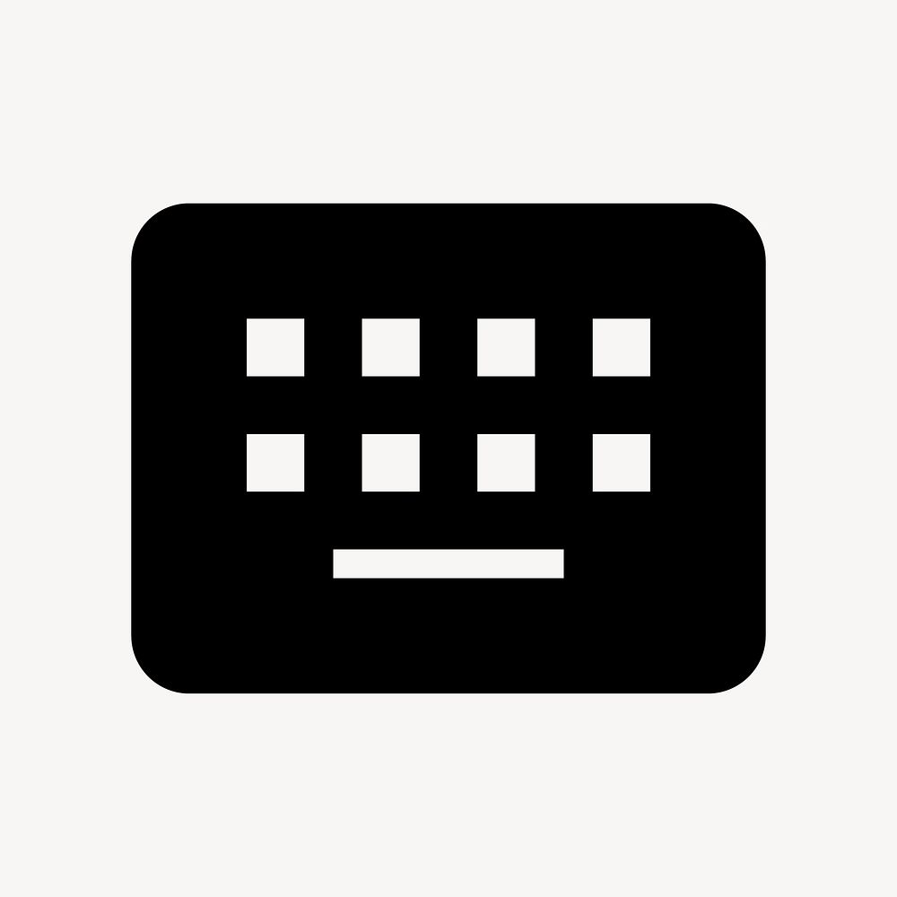 Keyboard Alt, hardware icon, filled style, flat graphic vector
