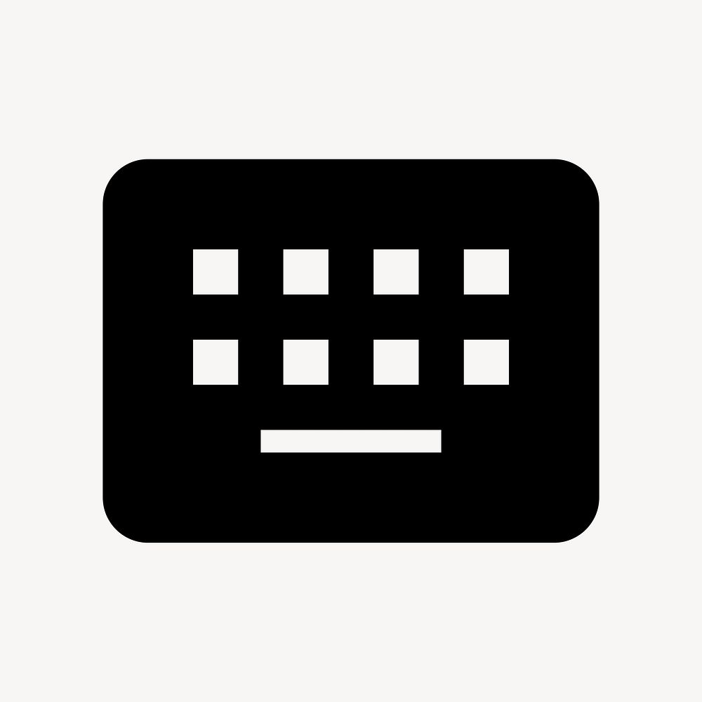 Keyboard Alt, hardware icon, filled style, flat graphic psd