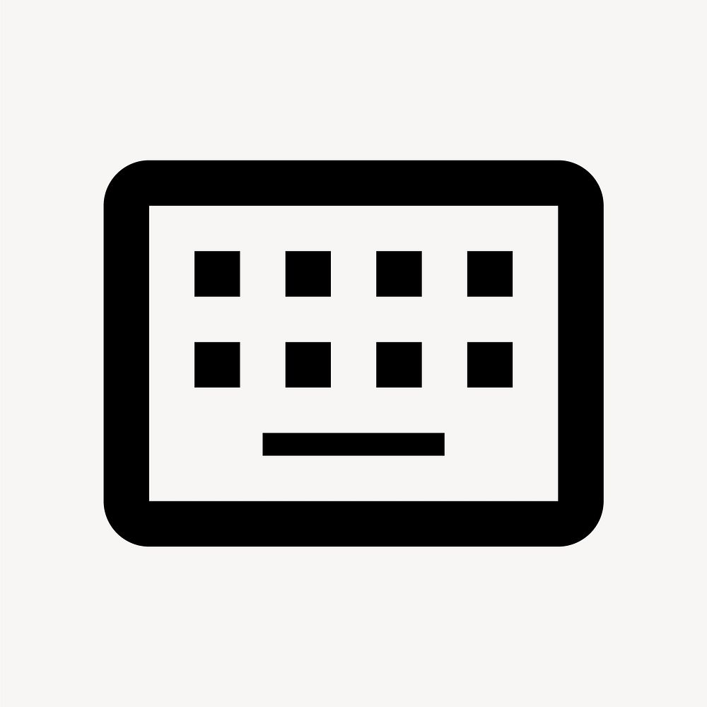 Keyboard Alt, hardware icon, outlined style vector