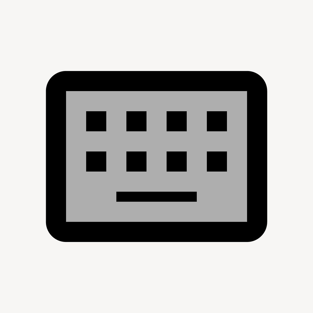 Keyboard Alt, hardware icon, two tone style vector